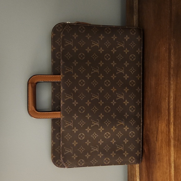Louis Vuitton-Vintage Monogram Canvas Document Briefcase - excellent condition - Picture 1 of 7